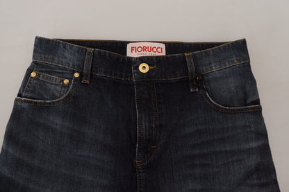 Темно-синя джинсова спідниця Fiorucci Chic із середньою талією