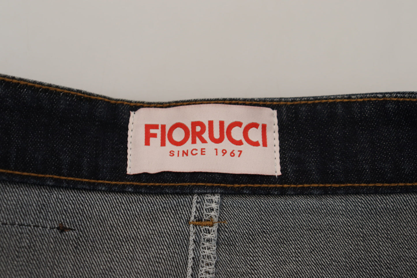 Темно-синя джинсова спідниця Fiorucci Chic із середньою талією