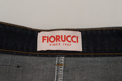 Темно-синя джинсова спідниця Fiorucci Chic із середньою талією