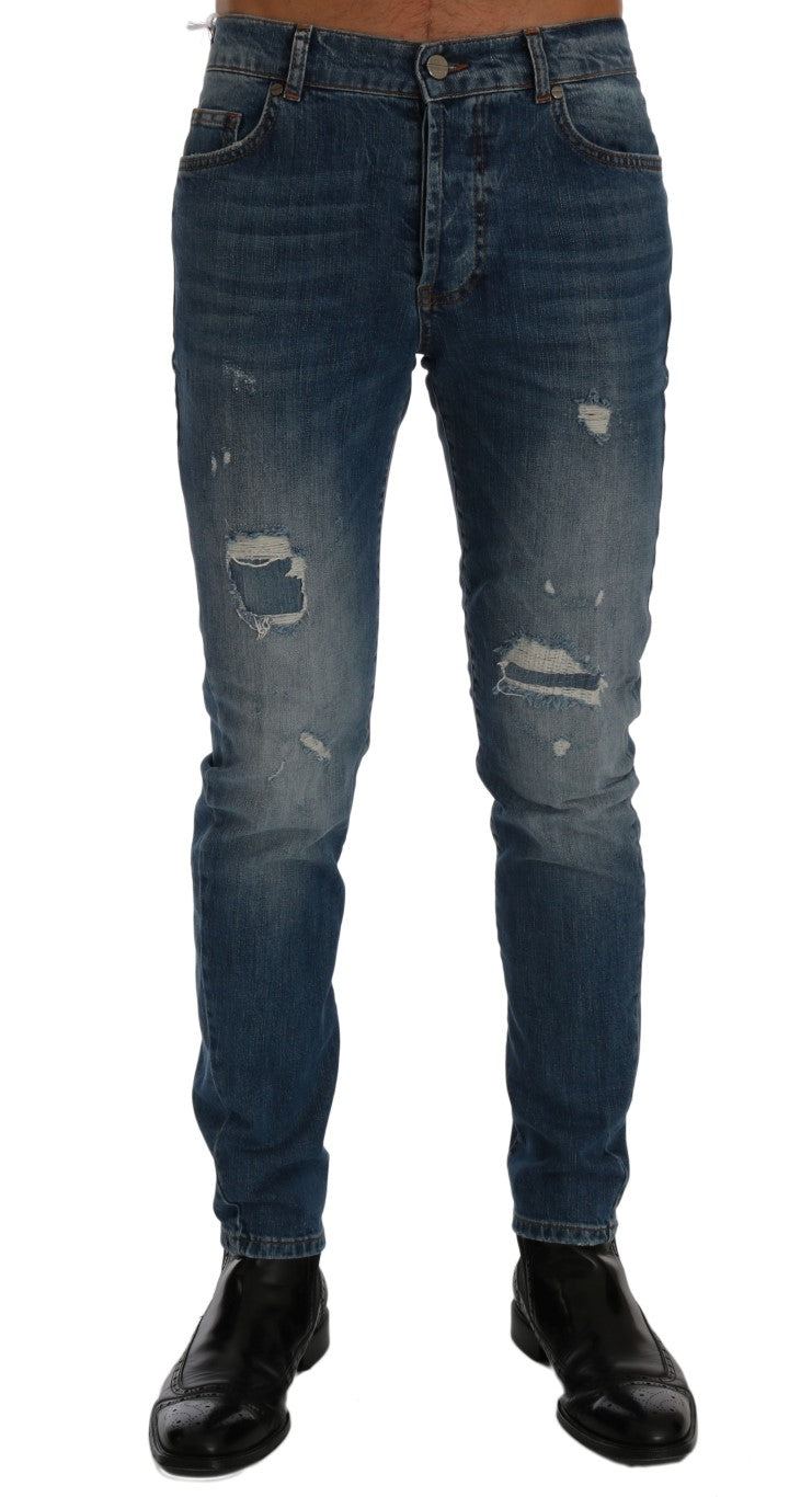 Сині джинси Frankie Morello Velte Italian Denim - Slim Fit