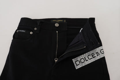Чорні джинси Dolce &amp; Gabbana Chic з високою талією