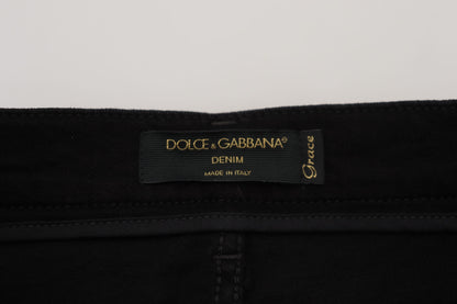 Чорні джинси Dolce &amp; Gabbana Chic з високою талією