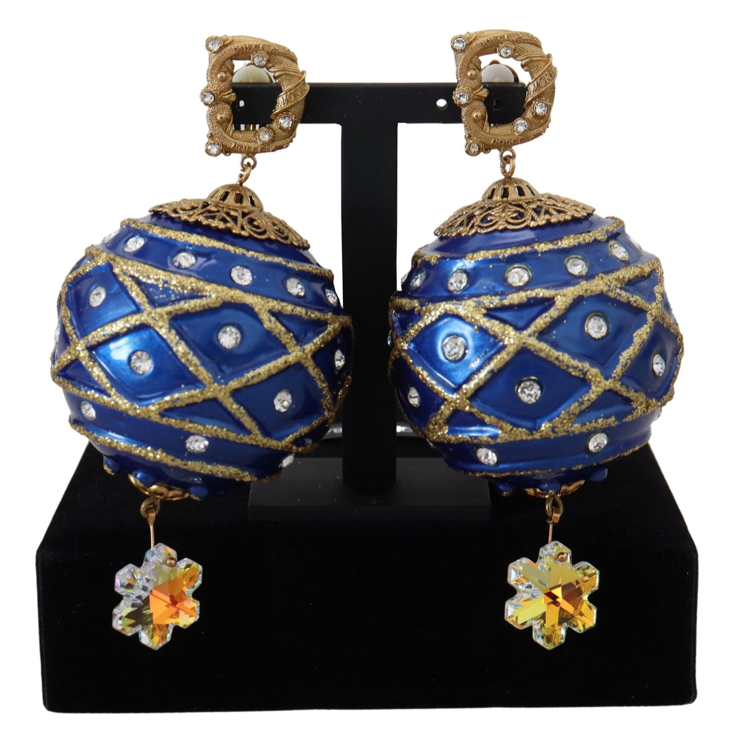 Елегантні висячі кришталеві ялинкові сережки Dolce &amp; Gabbana