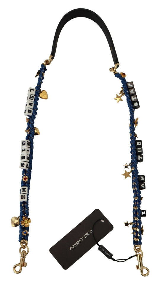 Шкіряний ремінь на плече Dolce &amp; Gabbana Multicolor Lux