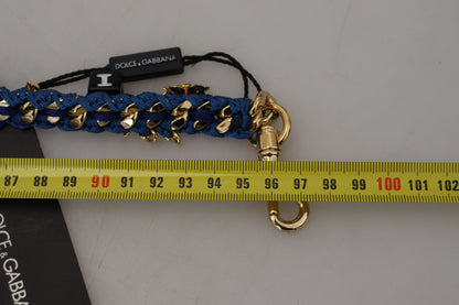 Шкіряний ремінь на плече Dolce &amp; Gabbana Multicolor Lux