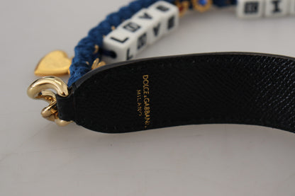 Шкіряний ремінь на плече Dolce &amp; Gabbana Multicolor Lux