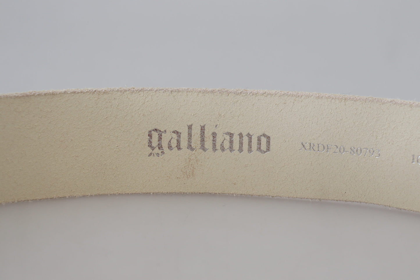 Елегантний модний рожевий шкіряний ремінь John Galliano