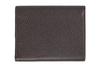 Коричневий шкіряний жіночий гаманець Trussardi