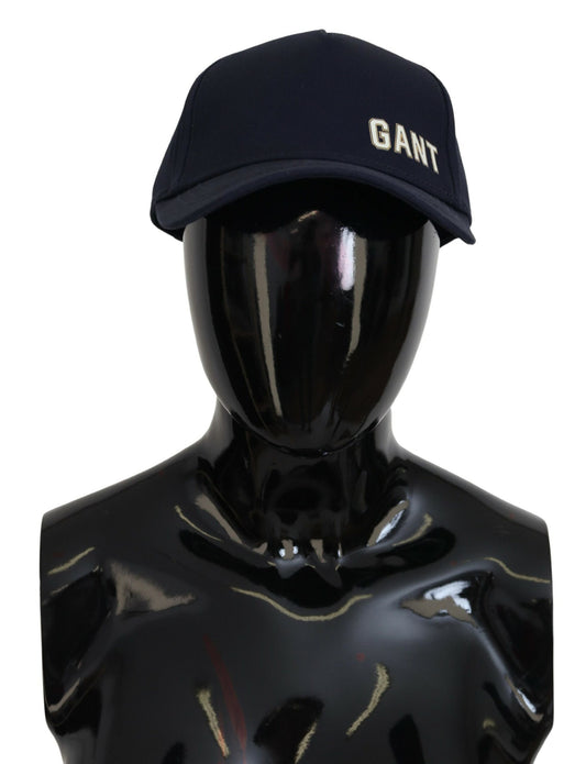 Елегантна синя бавовняна бейсболка Gant