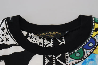 Елегантна багатоколірна бавовняна повсякденна футболка Dolce &amp; Gabbana