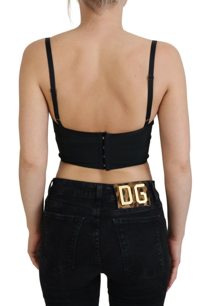 Dolce &amp; Gabbana Корсетний топ з леопардовим принтом