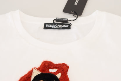 Дизайнерська бавовняна футболка з культовими принтами Dolce &amp; Gabbana