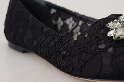 Елегантні туфлі Dolce &amp; Gabbana з квітковим мереживом на плоскій підошві