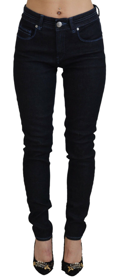 Темно-синій бавовняний денім Acht Chic Slim-Fit