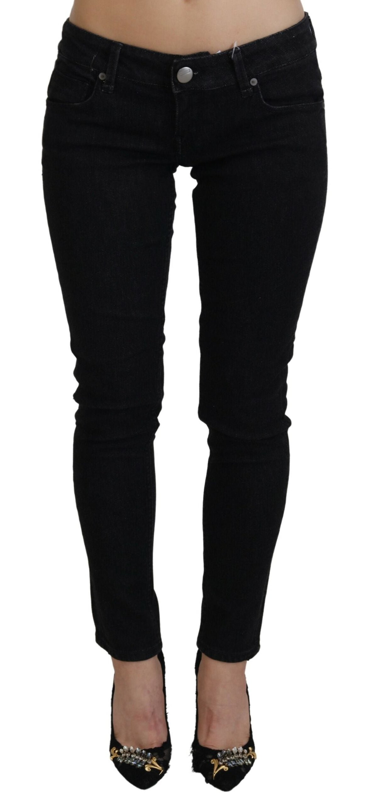 Acht Sleek Cotton Slim Fit Black