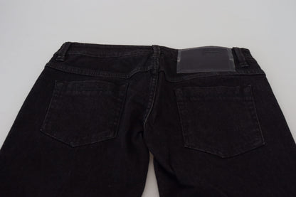 Acht Sleek Cotton Slim Fit Black