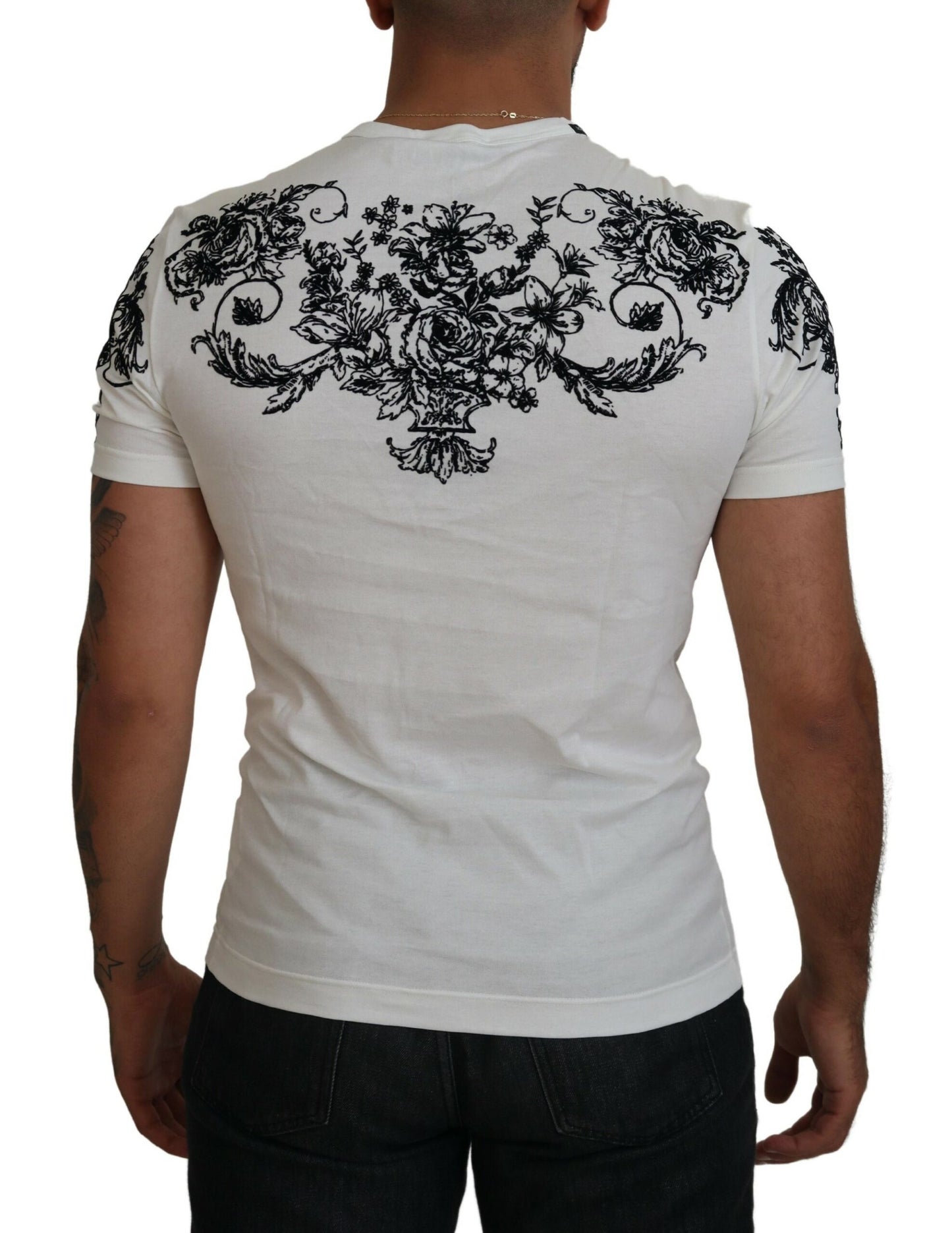 Елегантна футболка Dolce &amp; Gabbana з квітковою короною