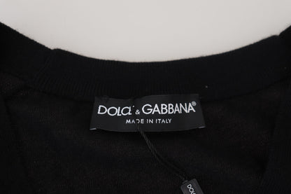Елегантний чорний кашеміровий светр-джемпер Dolce &amp; Gabbana