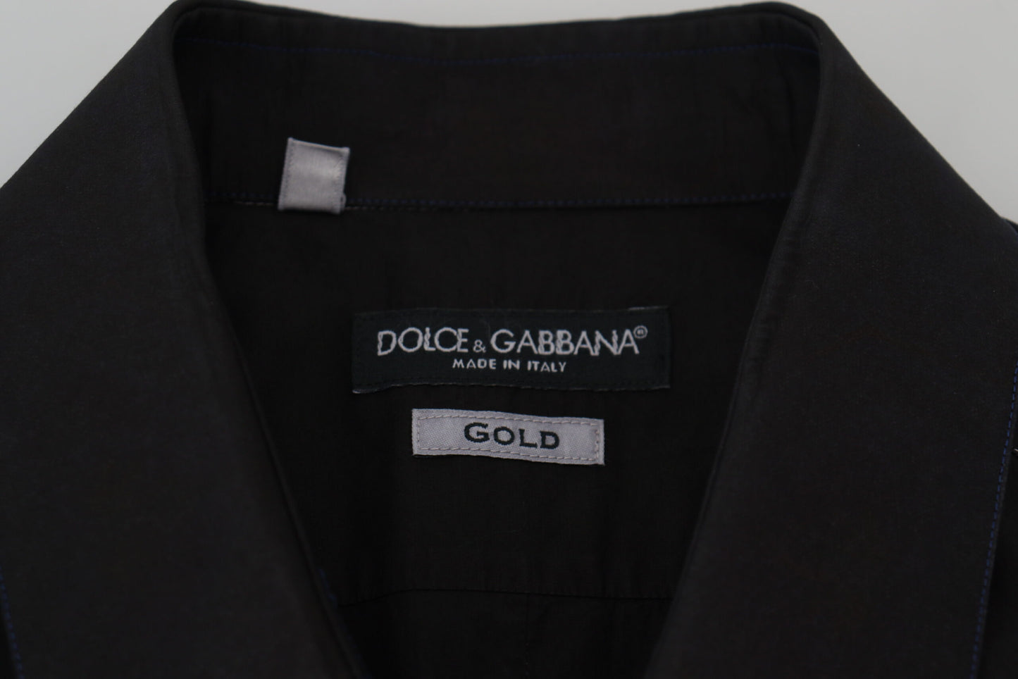 Елегантна чорна бавовняна сорочка Dolce &amp; Gabbana