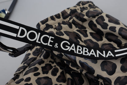Багатоколірні зимові штани Dolce &amp; Gabbana з леопардовим принтом