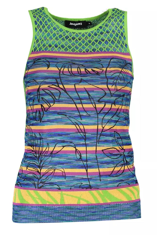 Зелений бавовняний жіночий топ Desigual