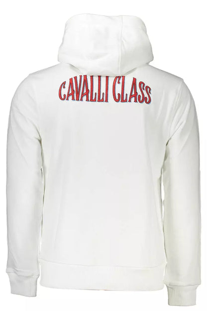 Білий бавовняний чоловічий світшот Cavalli Class