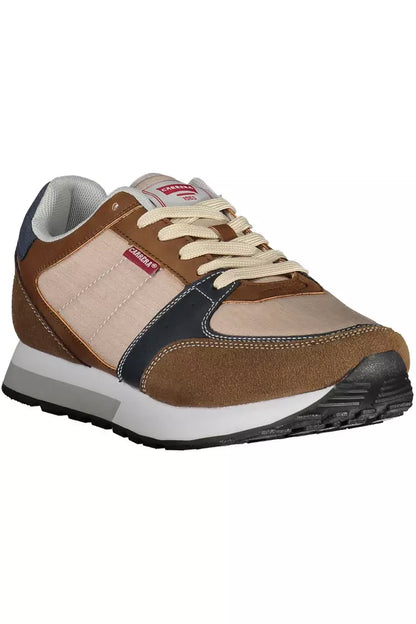 Коричневі чоловічі кросівки Carrera з екошкіри