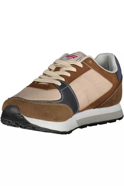Коричневі чоловічі кросівки Carrera з екошкіри