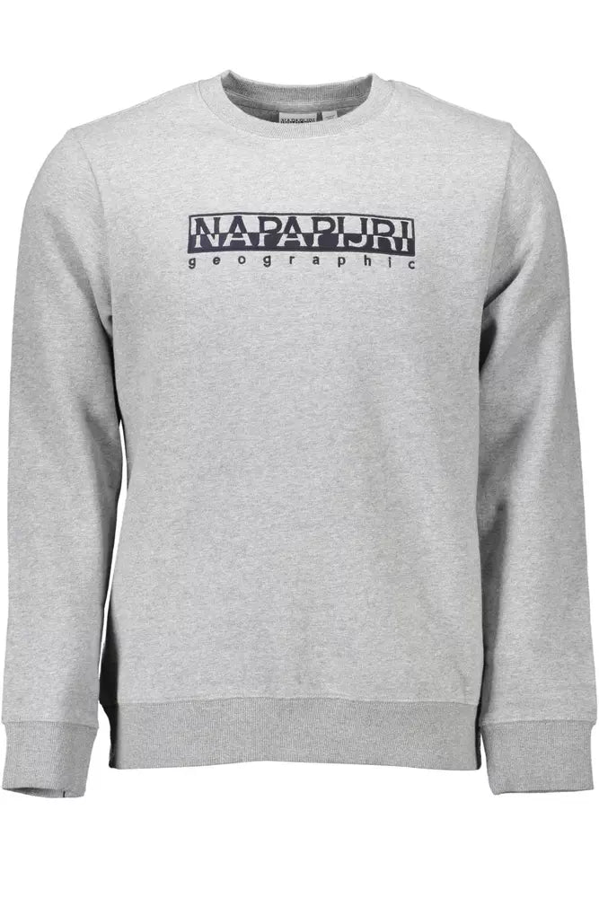 Сірий бавовняний чоловічий светр Napapijri