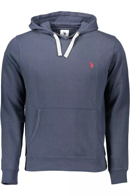 US POLO ASSN. Синій бавовняний чоловічий светр