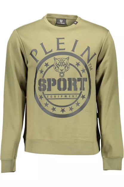 Зелений бавовняний чоловічий светр Plein Sport