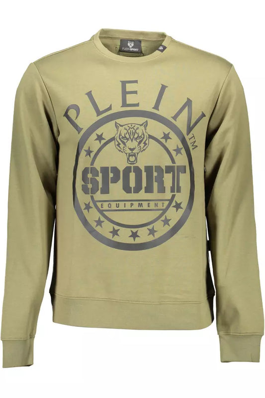 Зелений бавовняний чоловічий светр Plein Sport