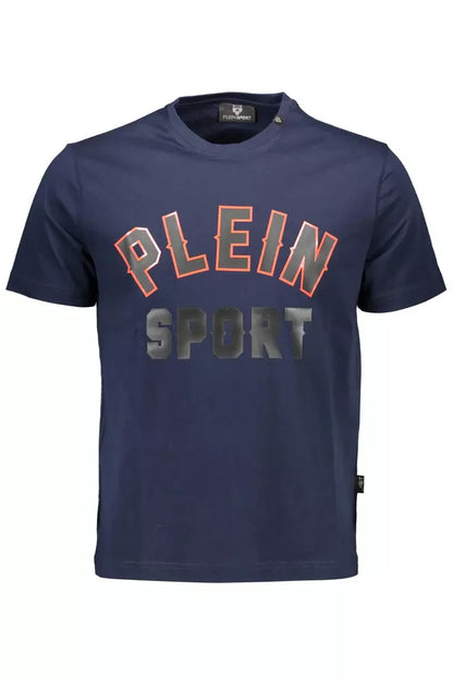 Синя бавовняна чоловіча футболка Plein Sport