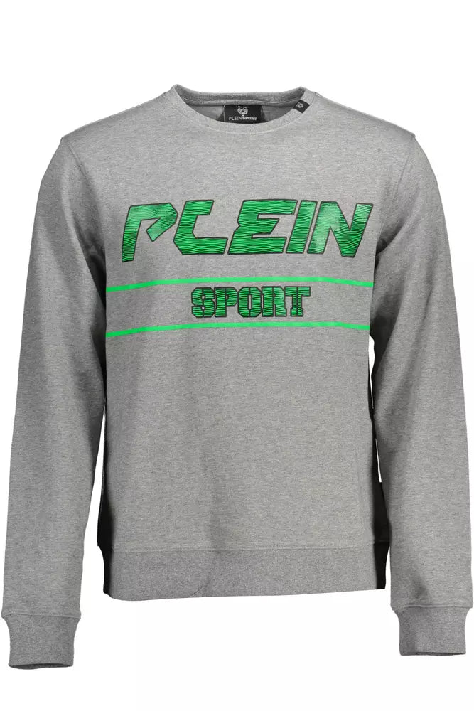 Сірий бавовняний чоловічий светр Plein Sport