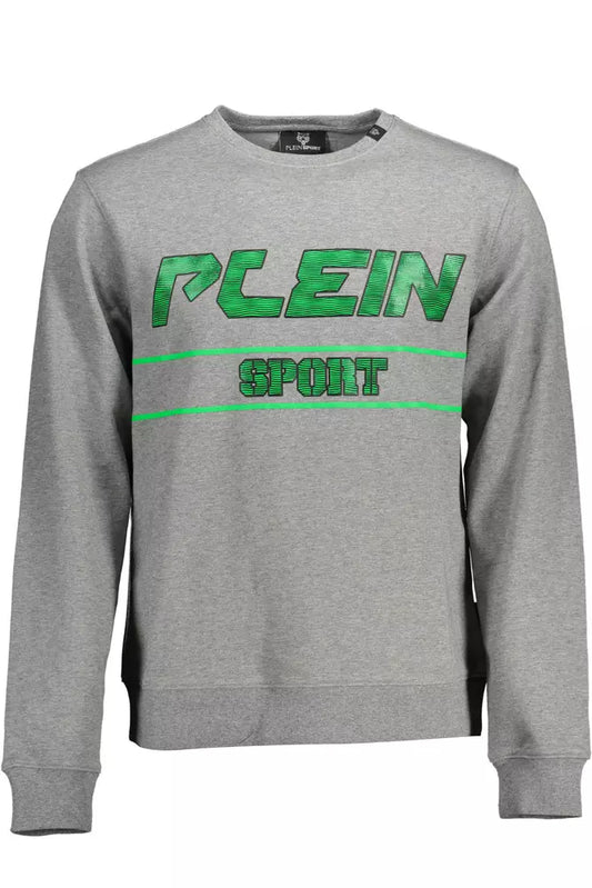 Сірий бавовняний чоловічий светр Plein Sport