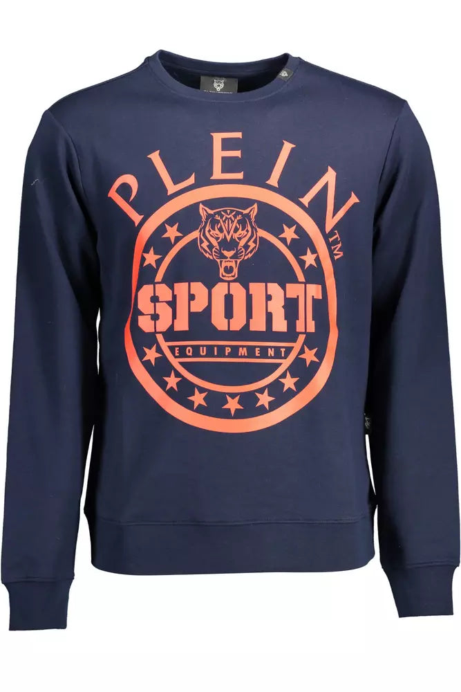 Синій бавовняний чоловічий светр Plein Sport
