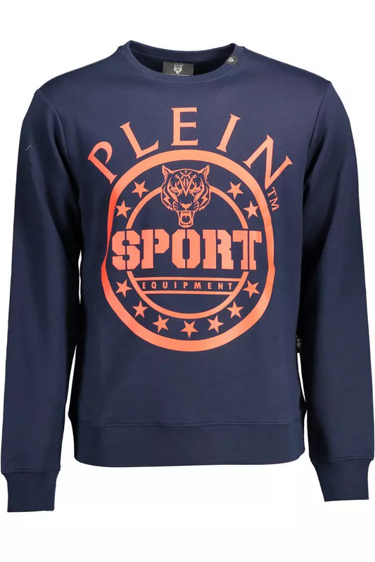 Синій бавовняний чоловічий светр Plein Sport