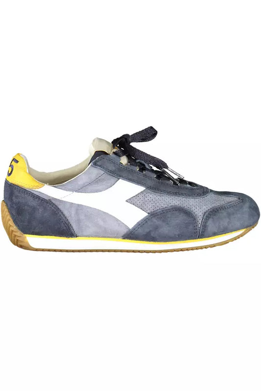Сині шкіряні жіночі кросівки Diadora