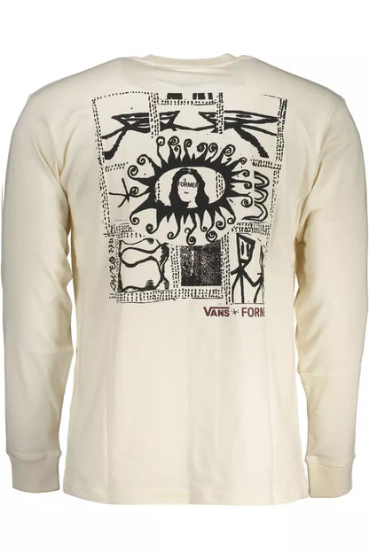 Vans White Cotton Men Sweaters
