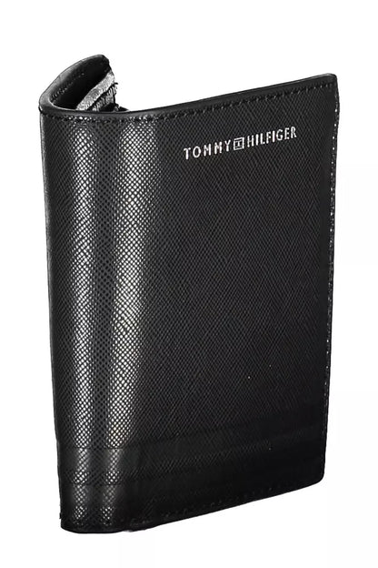 Чорний шкіряний чоловічий гаманець Tommy Hilfiger