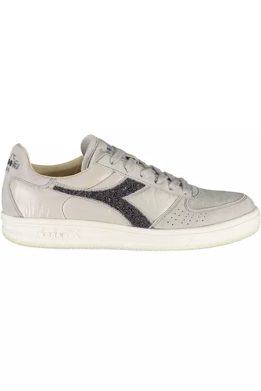Сірі шкіряні жіночі кросівки Diadora