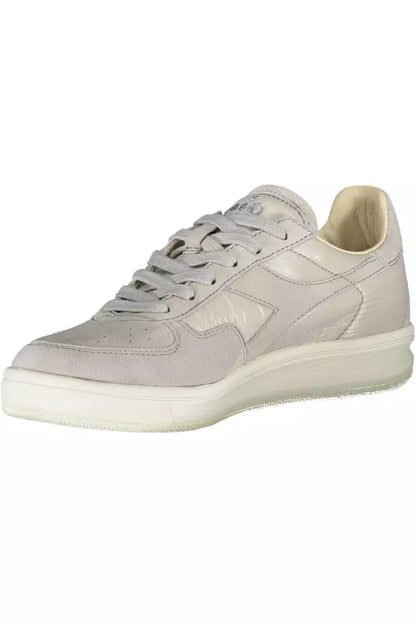 Сірі шкіряні жіночі кросівки Diadora