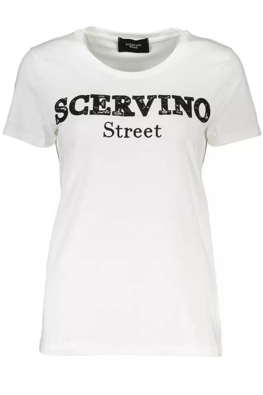 Білий бавовняний жіночий топ Scervino Street