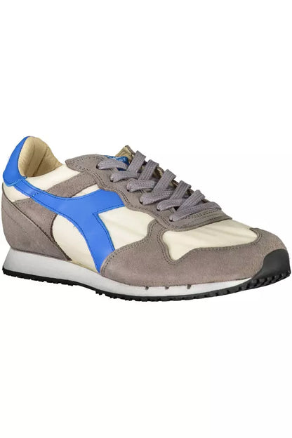 Сірі шкіряні жіночі кросівки Diadora
