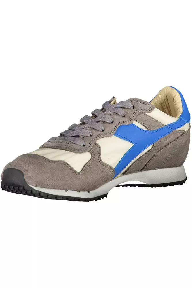 Сірі шкіряні жіночі кросівки Diadora