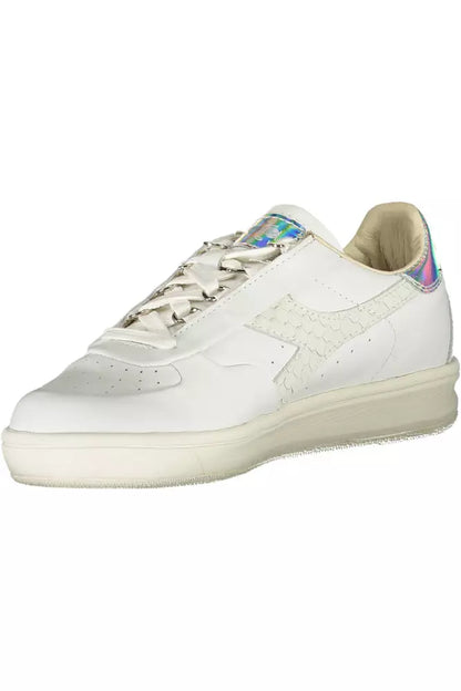 Білі шкіряні жіночі кросівки Diadora