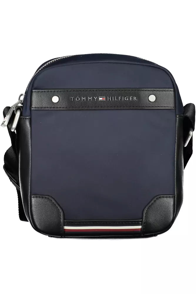 Синя поліестерова чоловіча сумка через плече Tommy Hilfiger