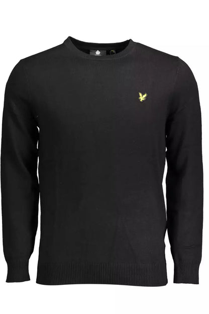 Чорний бавовняний чоловічий светр Lyle &amp; Scott