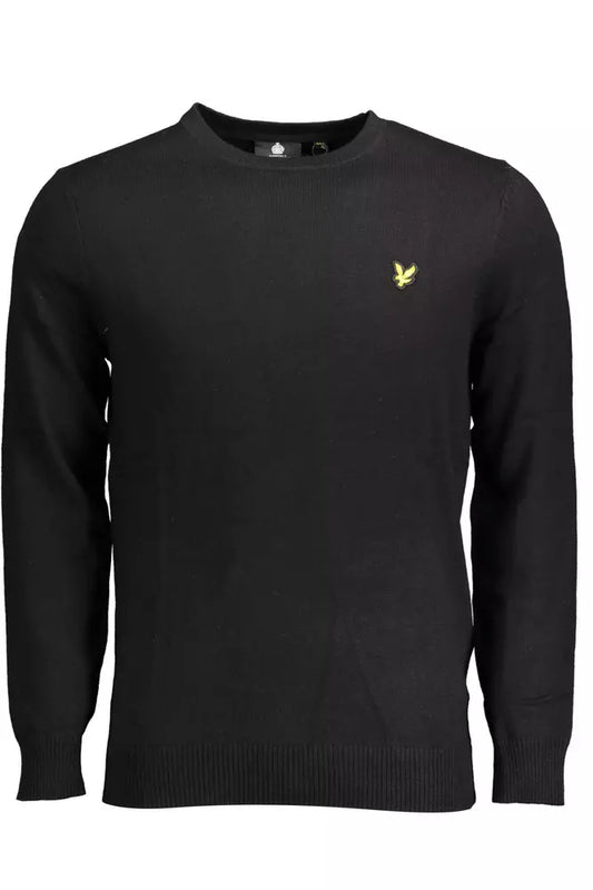 Чорний бавовняний чоловічий светр Lyle &amp; Scott