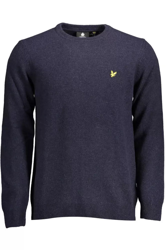 Синій вовняний чоловічий светр Lyle &amp; Scott